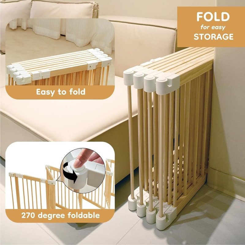 The playpen at home in a living room